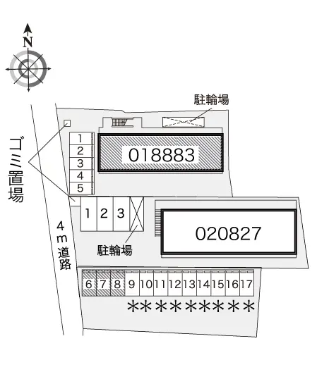 ★手数料０円★枚方市出屋敷元町 月極駐車場